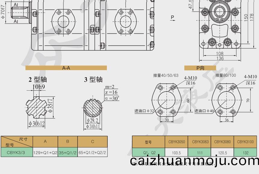 双联高压(ya)齿(chi)轮(lun)泵