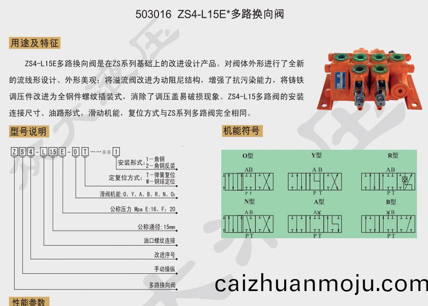 503016 ZS4-L15E*多(duo)路(lu)换(huan)向阀(fa)