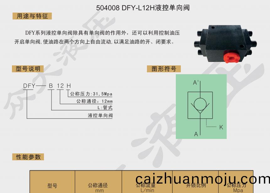 DFY-L10H液(ye)控单(dan)向(xiang)阀